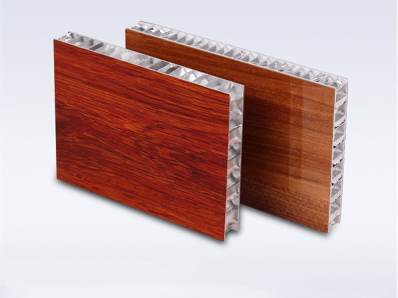 wooden aluminum panel