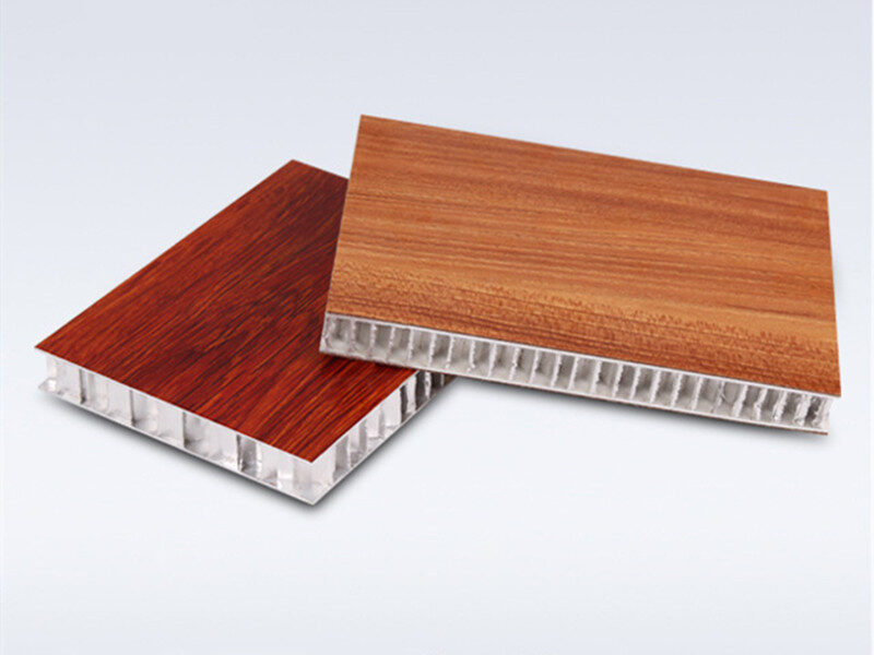 wooden aluminum panel