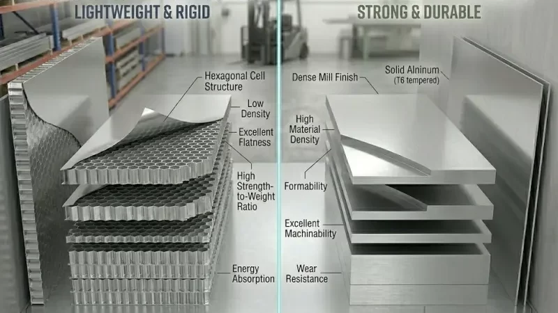 Aluminum Honeycomb Core vs Solid Aluminum